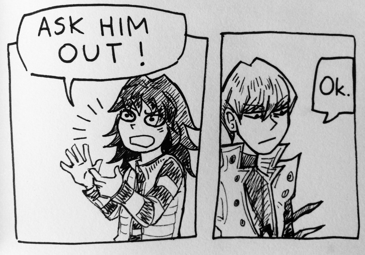 riinkanei's tweet image. i drew charlie’s puppyshipping hc