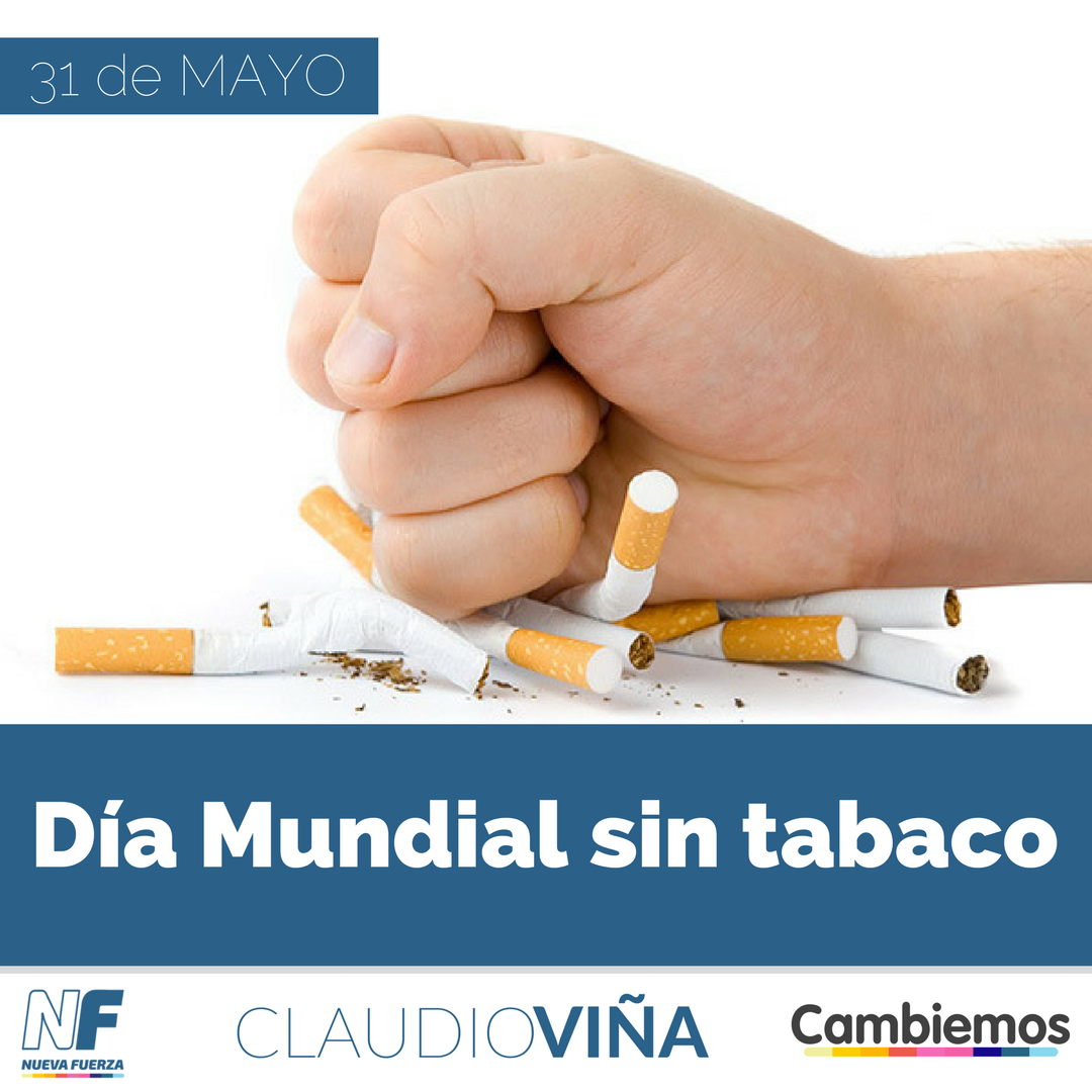 31 de mayo | #DíaMundialSinTabaco

La OMS estableció este día para concientizar sobre los efectos nocivos del #tabaco
Cuidemos la salud de todos...