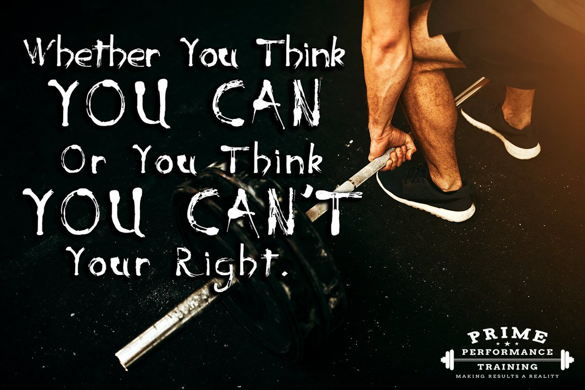Whether you think you can... lift that weight, run that mile, complete that race... Or you think you can't, your right. Don't let your mental defeat stand in the way of your physical triumph.
#fitness #fit #fitspo #fitgoals #fitnesscoach #fitnessmotivation #personaltrainerathens