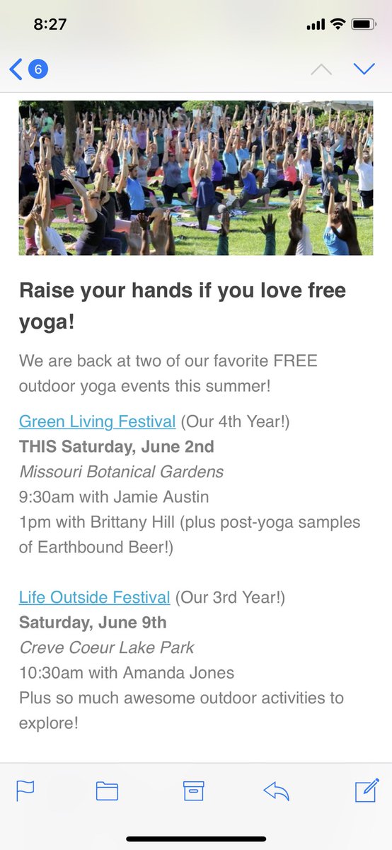 alexiszotos's tweet photo. Free yoga this weekend! @YogaBuzz is hosting two free yoga events, one at @mobotgarden and one at Creve Coeur Lake. #yoga #STL #ToDoInTheLou https://t.co/hjUatwVexC