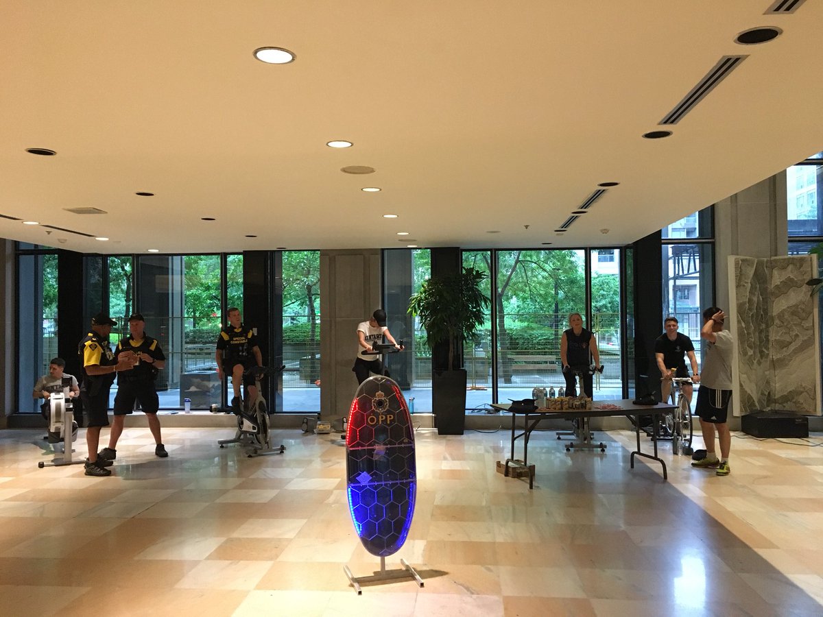 Biking for Federated Health today! Come visit us at 900 Bay St. And watch us sweat. #OPP #FederatedHealth #Fundraiser <a href="/OPP_HSD/">OPP Highway Safety Division</a> <a href="/federated/">federated</a>