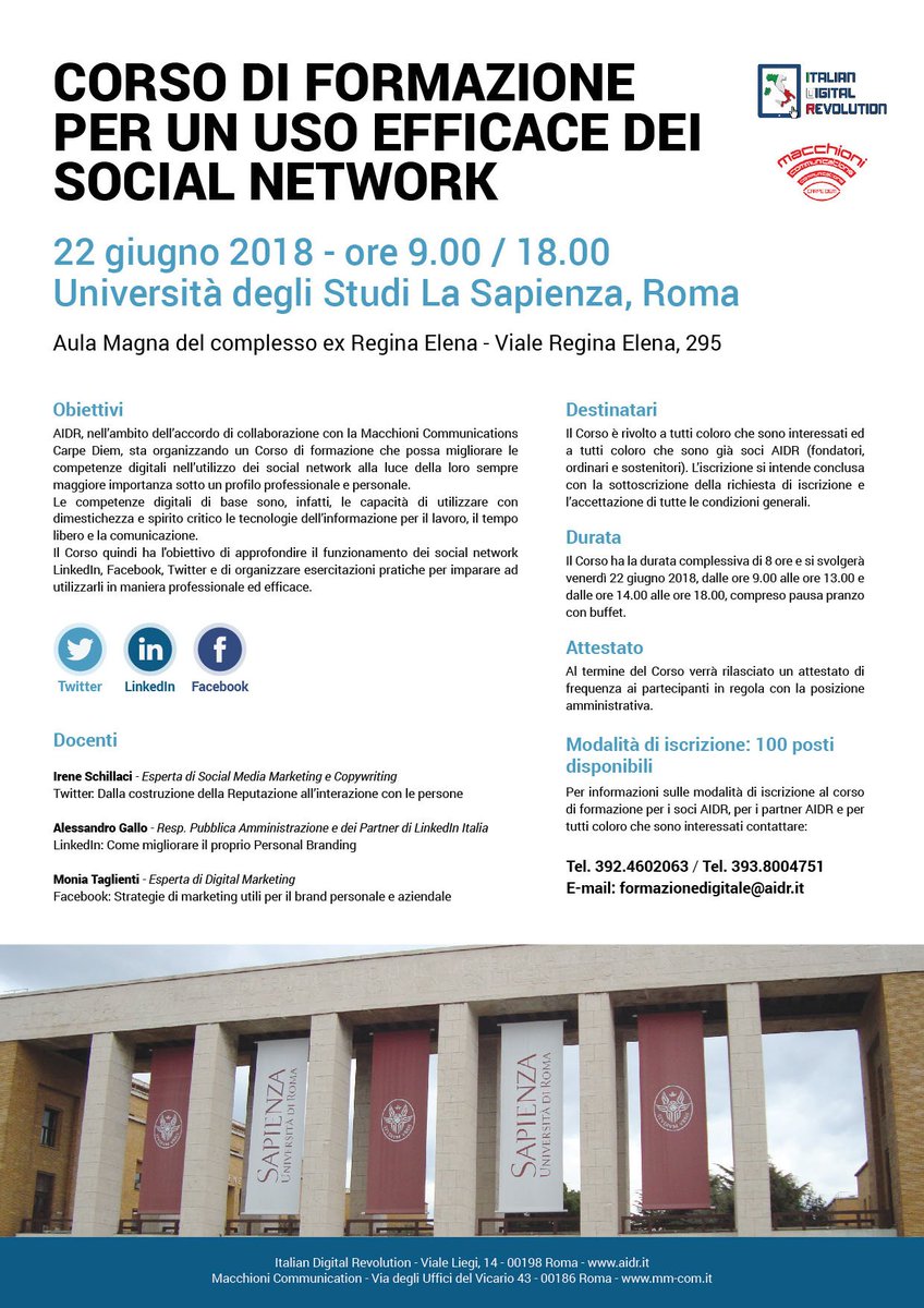 Lo <a href="/speciale_news/">Lo_Speciale</a>,  parla del nostro #corso sull'utilizzo efficace dei social network organizzato con Macchioni communications carpe diem bit.ly/2IYCxyt <a href="/CarpeDiem_Macc/">CarpeDiem_Macc</a> #Formazionedigitale #Socianetwork