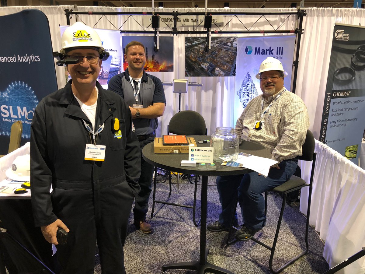 MarkIIISystems's tweet photo. Our Director of Networking alongside our partners @RajantCorp and @ExlocInstUK at the #Downstream2018 Expo this morning in Galveston. TX! Stop by booth A9! https://t.co/ZM3H17Sq5N