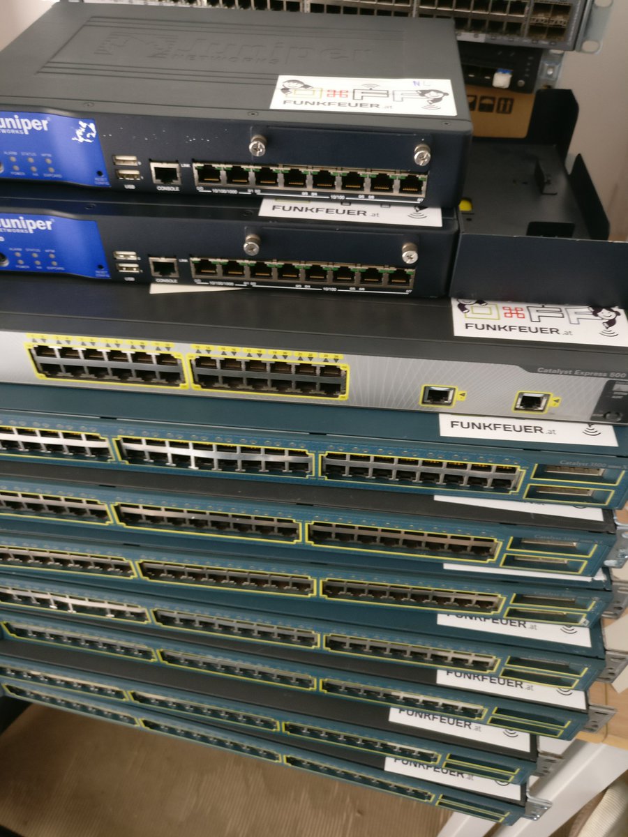 FunkFeuer (@funkfeuer_at) on Twitter photo Wir bauen auch dieses Jahr wieder Infrastruktur für den Lifeball. Vielen dank an <a href="/next_layer/">next layer GmbH</a>, die uns mit Hardware unterstützen. Wir bauen auch dieses Jahr wieder Infrastruktur für den Lifeball. Vielen dank an <a href="/next_layer/">next layer GmbH</a>, die uns mit Hardware unterstützen.