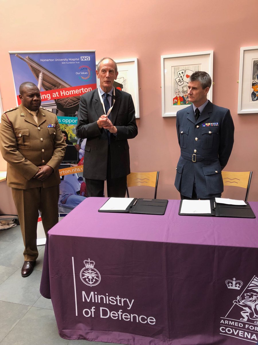 Sir Tim talking at launch of our armed forces covenant signing event this morning.