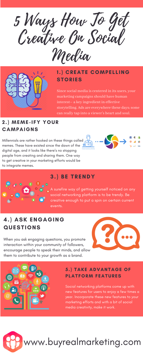 EmQuiobe's tweet photo. 5 Ways How To Get Creative On Social Media @ www[.]buyrealmarketing[.]com🤓

#CreativeSocialMedia
#SocialMediaMarketing
#BuyRealMarketing https://t.co/OhomDqTQJv