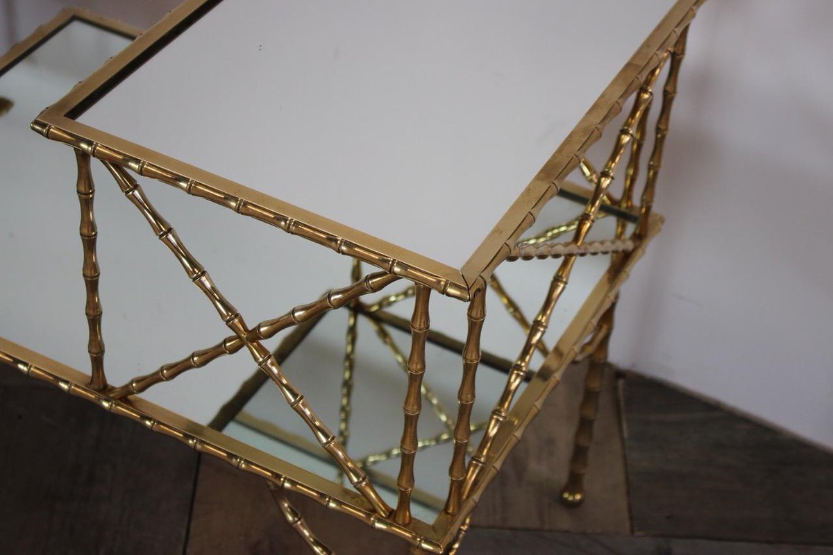 BrownriggUK's tweet image. Fine Pair of mid 20th cent Two Tier Faux Bamboo Brass Tables. Read More: bit.ly/2L74y3K 
#BrassTables #bambootable #moderntable #luxuryfurniture #interiordesign