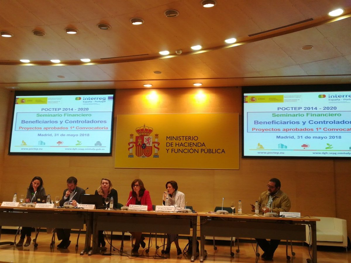 Tecnicos de ICCL asisten al seminario financiero de POCTEP en Madrid. #Rehabind