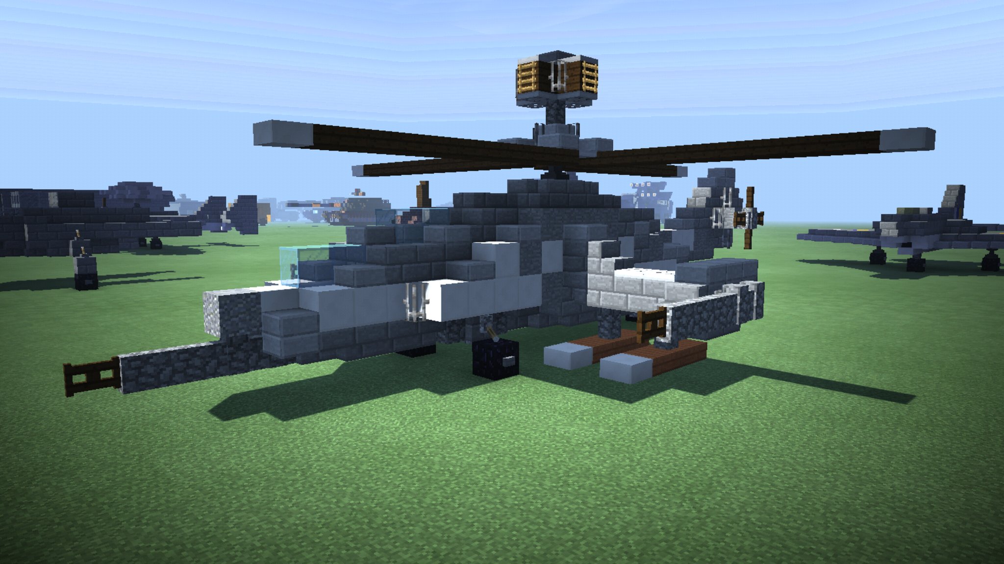 Twitter 上的 リス月花 Minecraft軍事部 マイクラ軍事部 Minecraft 以前 11月頃 に作った攻撃ヘリコプターです T Co Tpkdpexcfs Twitter