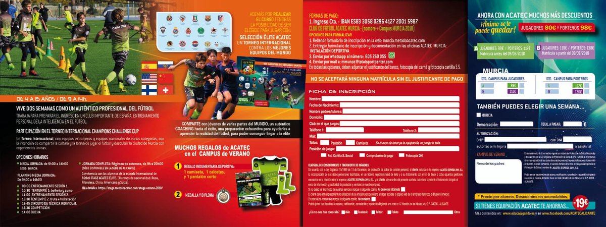 SelecMurCentro's tweet photo. ⚽️⚽️⚽️YA TENEMOS FECHA PARA EL CAMPUS DE VERANO!!!⚽️⚽️⚽️
Informate:605260055 https://t.co/9HoEWHknW9