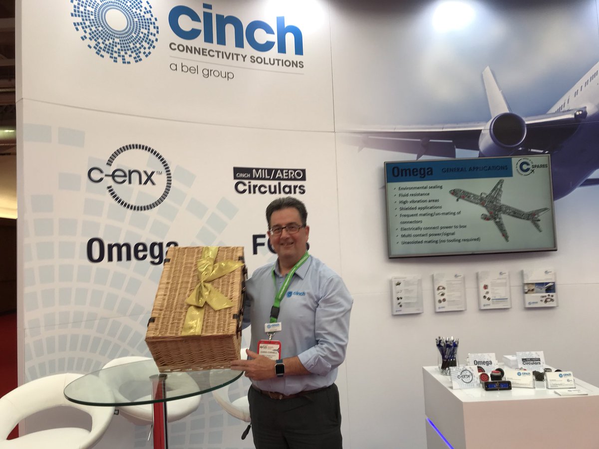 CCS_Cinch's tweet photo. A big thank you to @apm_expo and @Feathr for the fabulous luxury gift basket!! https://t.co/roJJzvLUDj #BelFuse #CinchConnectivity #apmexpo #MRO #CSpares