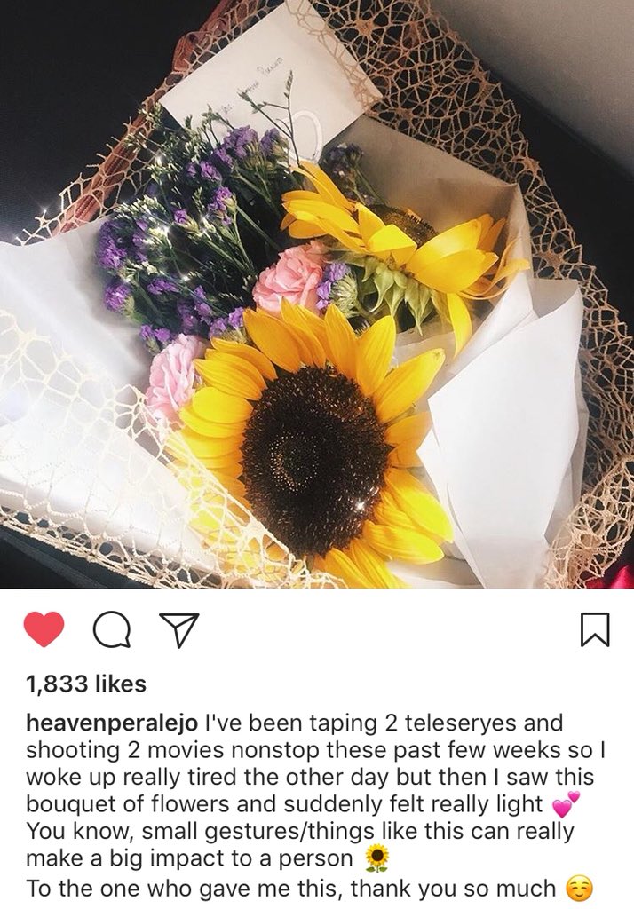 coachtsara's tweet photo. Ang sweet talaga ni Silent Partner. Updated always sa ganap at consistent ang type ng flower ever since ❤️ #PushMoYanTe https://t.co/Va0gLInf9m