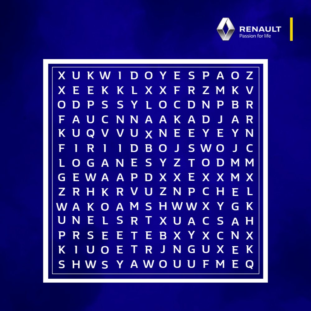 Renault Kenya How Many Hidden Models Can You Find In The Puzzle Below Passionforlife Funwithrenault
