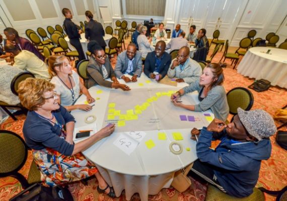 FutureEarth's tweet photo. Reports from the #seedbedsoftransformation Conference in South Africa. The conference created a #collaborative, #transdisciplinary ecosystem for people with diverse backgrounds to explore transformations & the #SDGs in #Africa: https://t.co/x1mIcUnXem #FutureEarth #sustainability https://t.co/k4b2NIW8zo