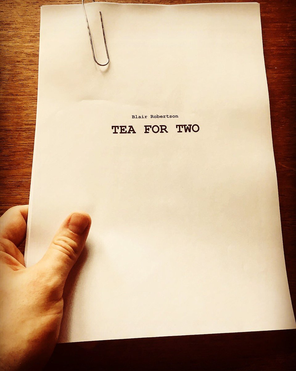 We are super excited to be working on this brand new play by <a href="/MrBlairR/">Blair Robertson</a>! Please come along to St Vincent’s Church in Stockbridge, Edinburgh from 1.15pm this Saturday to watch our read through and let us know what you think! Everyone welcome #edinburgh #theatre #teafortwo #newplay