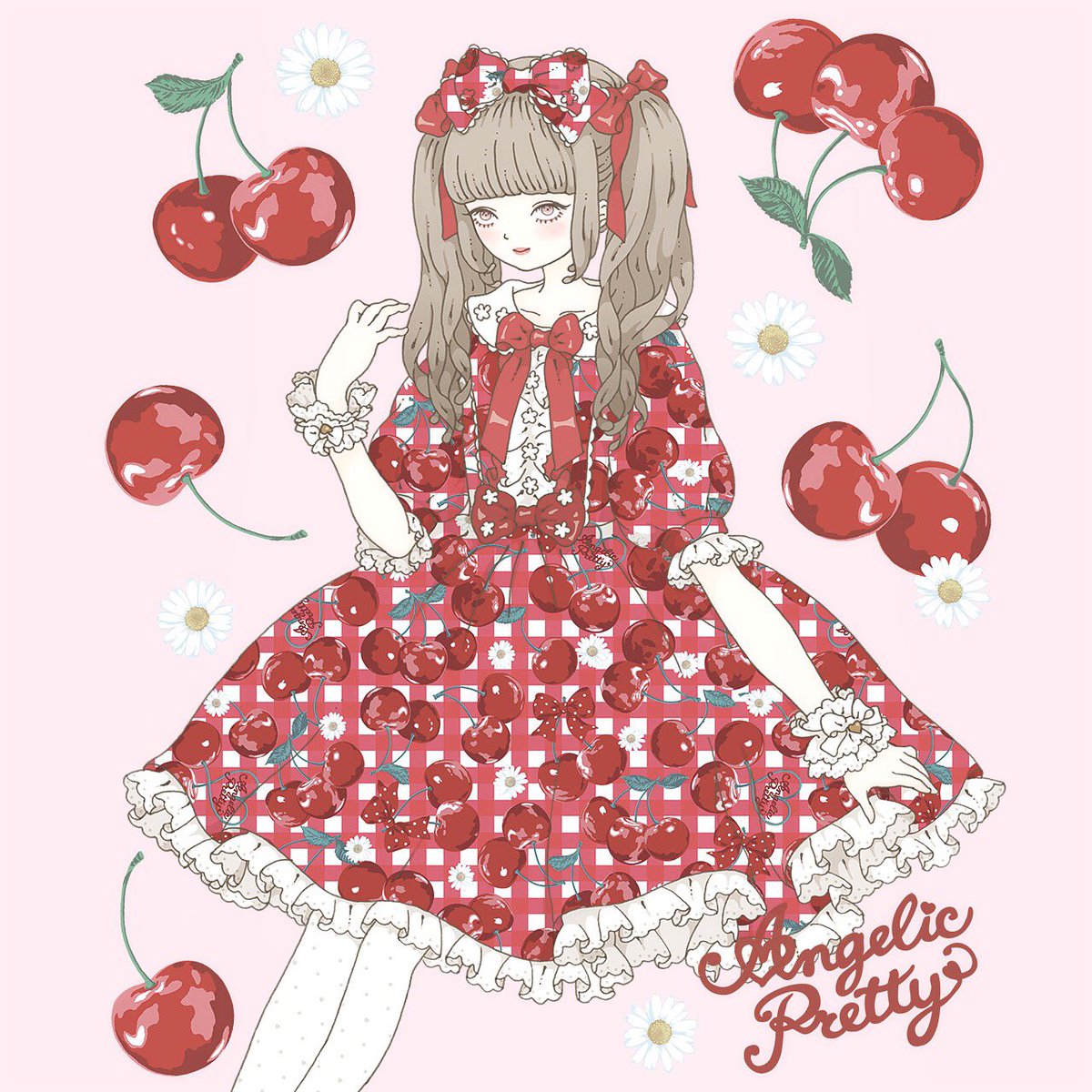 今井キラ Angelic Pretty Fresh Cherry ポストカードのイラストを担当させて頂きました T Co Qros8niujb Twitter