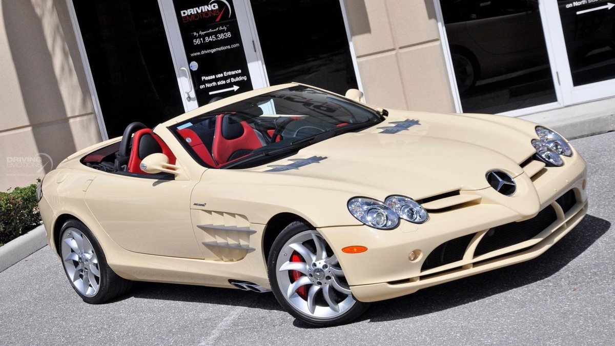 DrivenByOne's tweet image. One-of-one Ivory #Mercedes SLR Roadster listed for sale at $439k 😍😍 bit.ly/2JiJr0P