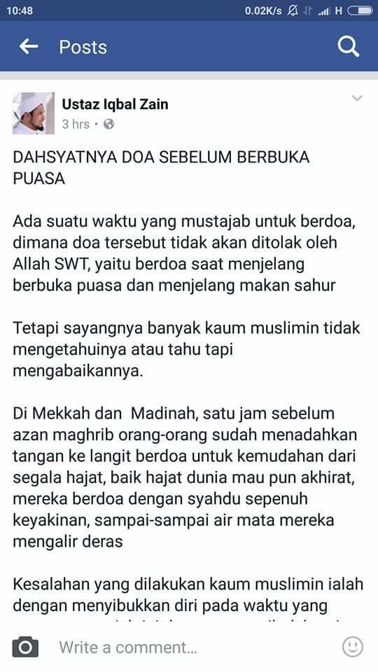 Dahsyat Nya Doa Sebelum Berbuka Puasa Ceritera Ibu