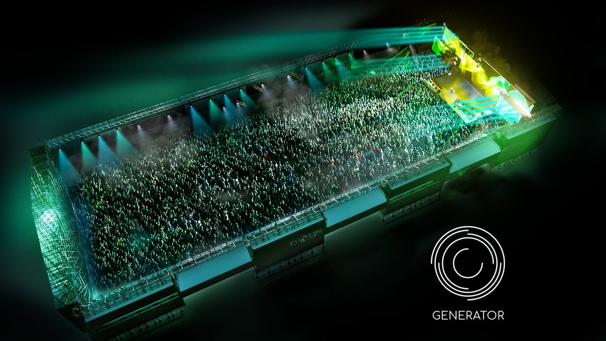 Creamfields's tweet image. Introducing GENERATOR, our brand new mutli-level super structure. A Creamfields exclusive that once again changes the game.

Like &amp;amp; RT to be in with a chance of winning a pair of Gold 4 day Camping tickets! #Creamfields2018