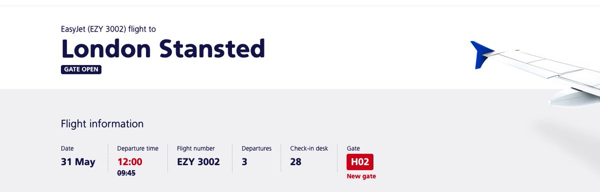Adam_Mingay's tweet photo. @easyJet What's happening with flight EZY-3002 - Amsterdam to London Stanstead? Currently over 3 hours delayed with no update on departure time. Lack of communication at the airport is staggering. https://t.co/B9wPKVjBDj
