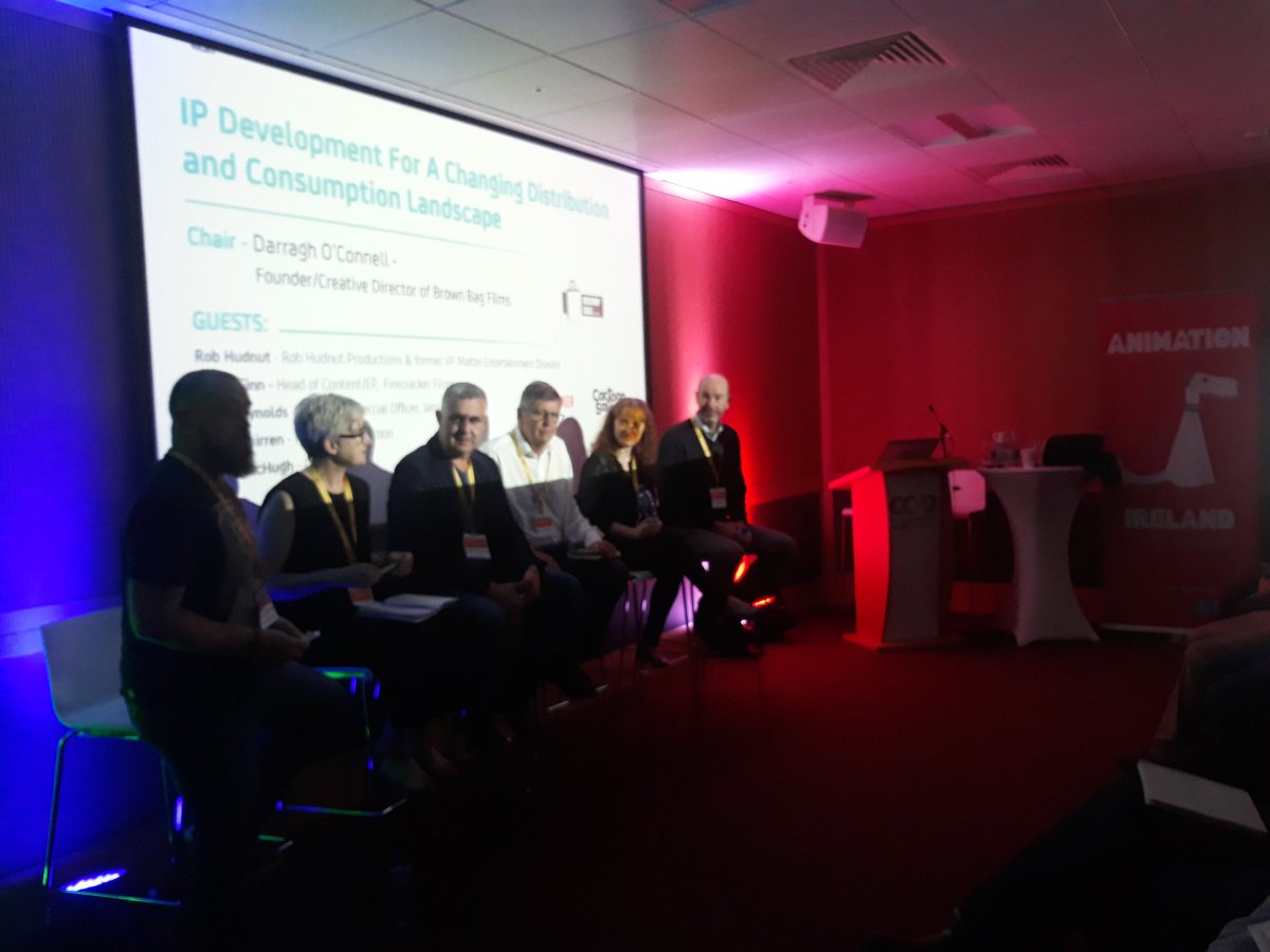 CreateSkillnet's tweet image. Next up! First panel IP Development for a changing distribution and consumption landscape #CreativityMeetsTechnology #Futurescope @jampips @CartoonSaloon @RobHudnut #Axonista #FirecrackerFilms @BrownBagFilms @BICDublin @animationirel @SkillnetIreland