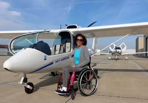 AbleFlight's tweet image. What do a wounded veteran, two people who are paraplegics, two who are  deaf, one born with all limbs affected have in common? They're Able Flight student pilots in training right now at OSU and  Purdue, and have already logged over 80  hours in the air ableflight.org