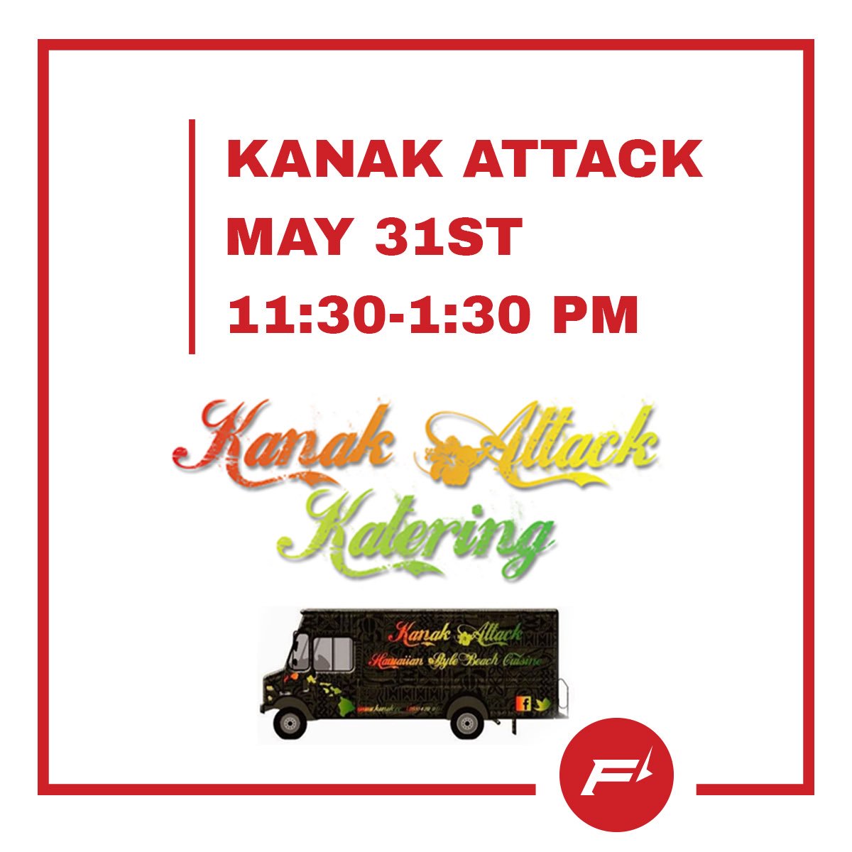 fisherstec's tweet image. It’s the end of May! @kanakkatering  will be at the Boise Fisher’s Technology location today. Stop by and grab some amazing lunch!
#kanakattack  
#foodtruck
#boisefoodtrucks 
#companylunch