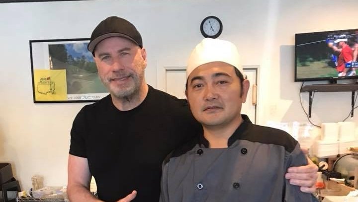 John Travolta visits local restaurant, takes picture with pediatrician's office staff bit.ly/2Jf4vpd