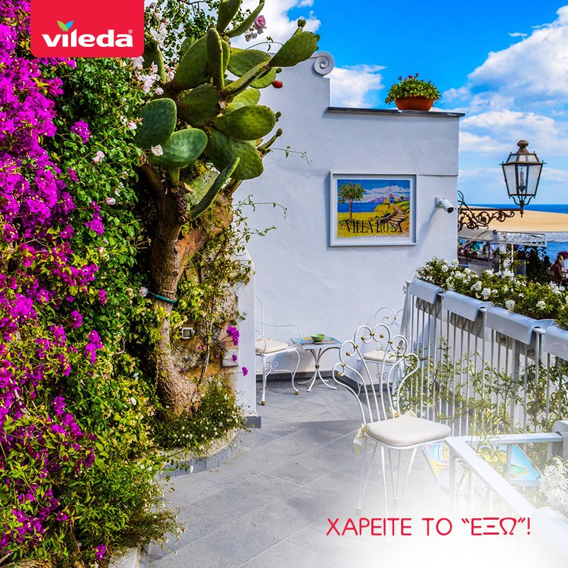 ViledaGR's tweet photo. Η εποχή του «έξω» ξεκίνησε! Χαρείτε τη με πεντακάθαρο μπαλκόνι! #Vileda https://t.co/OxXbFG56C8