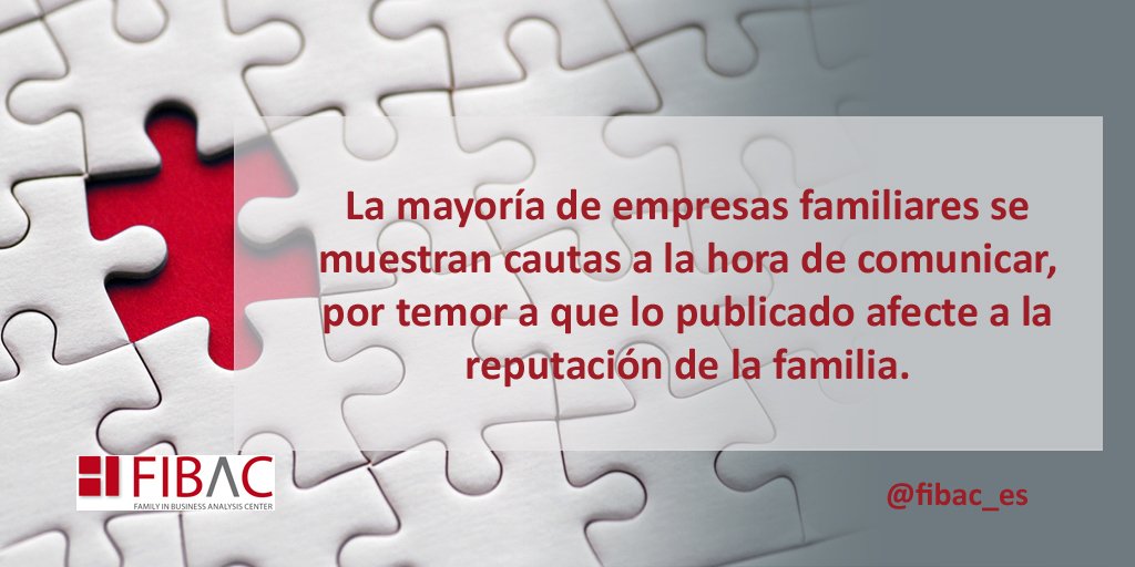 FIBAC_es's tweet photo. En la #empresafamiliar hay que gestionar la reputación de la empresa pero también la de la familia propietaria #tipsEF https://t.co/UlOwCglVoT https://t.co/VSFhOqIGst