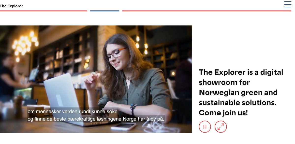 Nå kan du se det helt nye utstillingsvinduet for norske, grønne løsninger. Sjekk ut The Explorer her: theexplorer.no  #innovasjonstalen #merkevarennorge