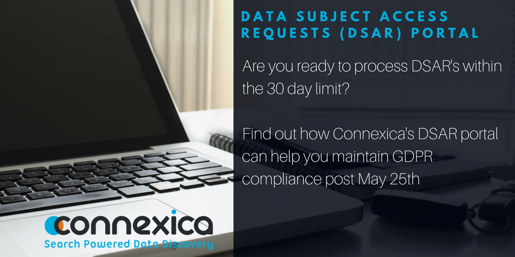 ConnexicaUK's tweet photo. May 25th has come and gone, are you fully #GDPR compliant? Find out how to log, manage and process data subject access requests with Connexica's GDPR DDAM solution #lifeaftergdpr #gdpr #phase2 https://t.co/ko1pjQAh60 https://t.co/RRDyD7ZUBv
