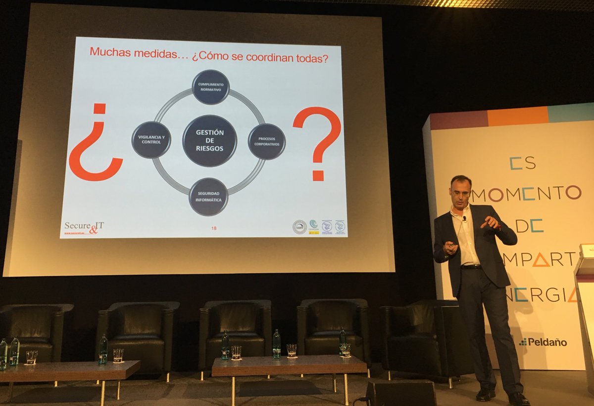 Secure_and_IT's tweet photo. "Para gestionar bien los riesgos, y como piedra angular de la seguridad de la información, lo mejor es contar con un comité de seguridad" @Marianogr66 @securityforumES #SecurityForumBCN #ciberseguridad https://t.co/ahmJWSAtnS