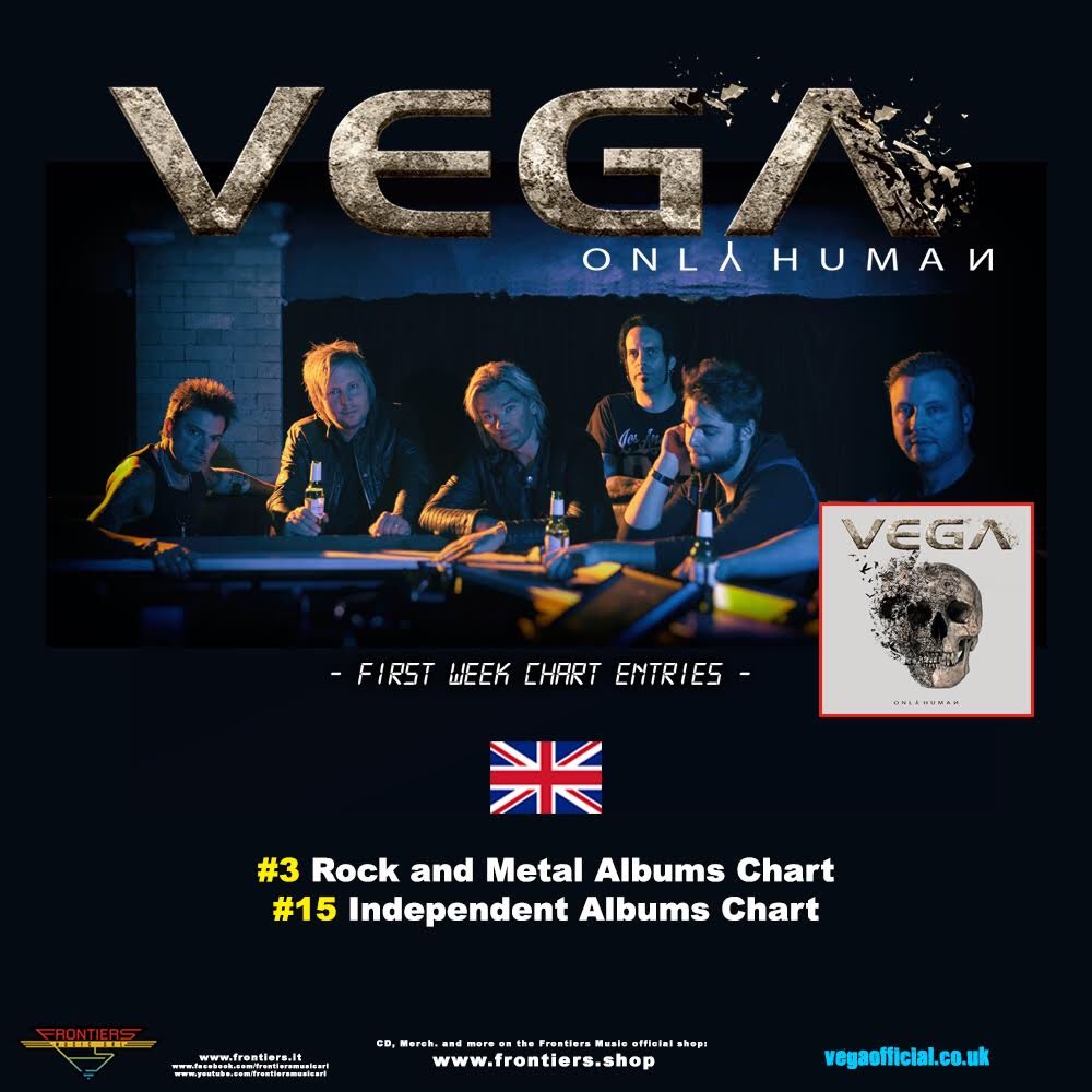 Huge shout out to all the U.K. <a href="/band_vega/">VEGA</a> fans who went out and picked up a copy of the new album, “Only Human”! If you haven’t got yours yet, then grab it here: radi.al/OnlyHuman #Vega #OnlyHuman
