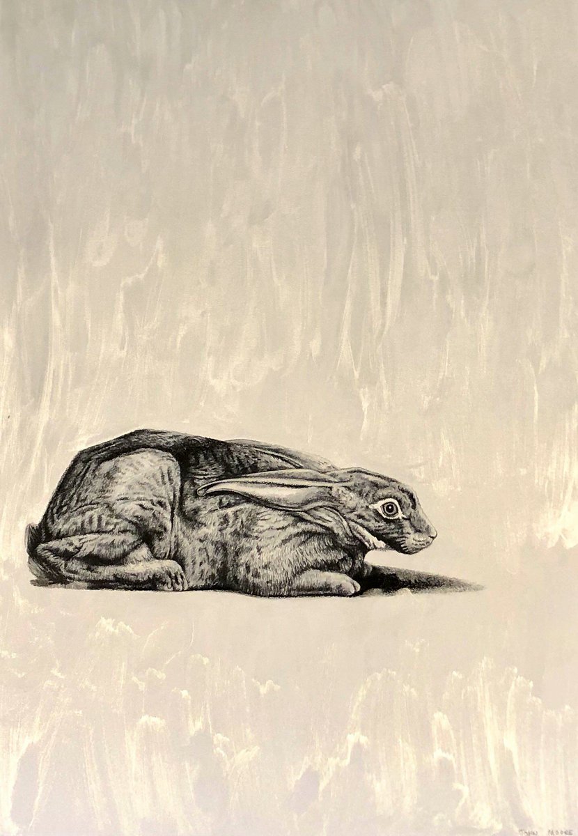 InTotoGallery's tweet photo. Love this one... 'Riverine Rabbit', 700x500, pastel, charcoal, silver pigment on Fabriano. Keep warm on this rainy Thursday! #riverinerabbit #animalsinart #johnmoore https://t.co/fHTGfWgZ3u
