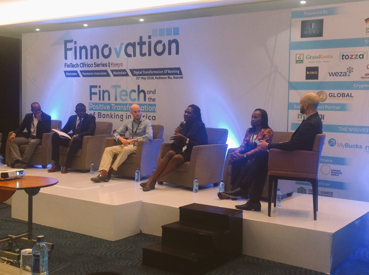 BitcoinKE's tweet photo. Tales of financial &amp; technology startups in Kenya 

"We are looking to disrupt the legal tech space."
Says @bonyomwongela 
#FinnovationKenya https://t.co/kn2NcLyzWV