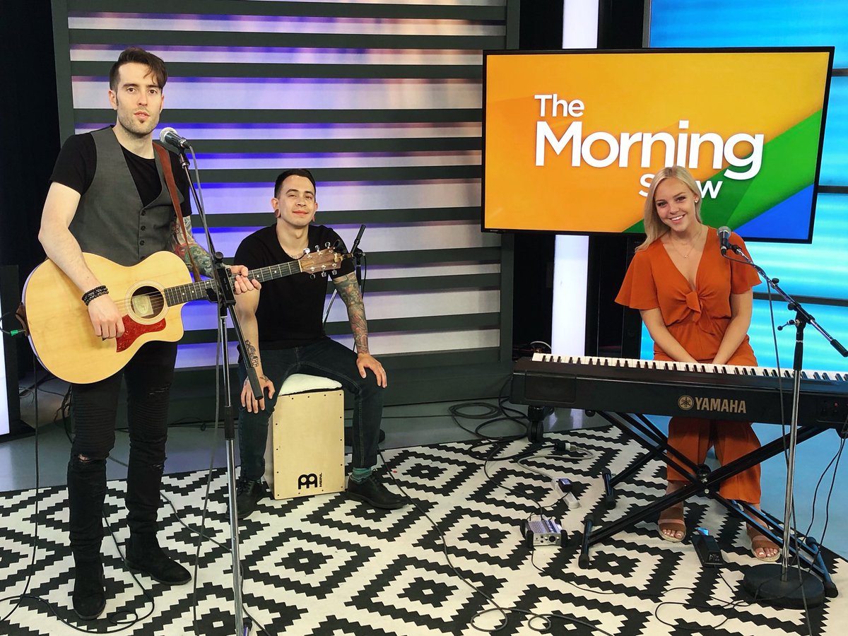 tigerandbloom's tweet photo. Good Morning! We are here at @morningshowto ready to play this new song for you. Be sure to tune in! https://t.co/IxpgKQTDZx