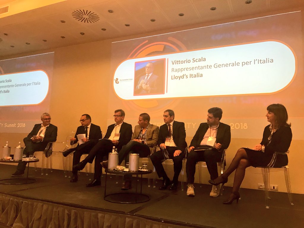 “4 criticità per gli assicuratori: gestione dell’esposizione, pricing, essere preparati al momento del sinistro, proporre prodotti personalizzati.” Vittorio Scala #LloydsItalia <a href="/LloydsofLondon/">Lloyd's</a>
