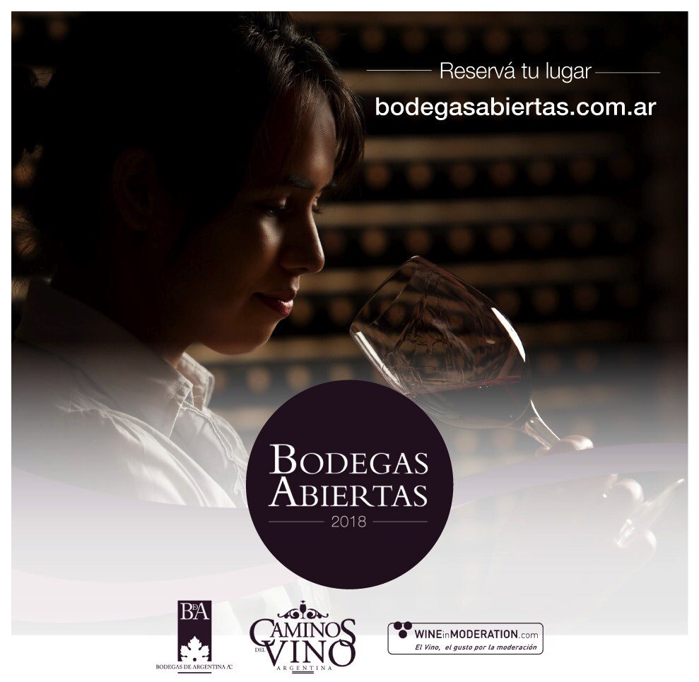 caminosdelvino's tweet photo. Llega la primera parada del ciclo #BodegasAbiertas ¿aún no tenés tu entrada? Visitá dos bodegas de Mendoza y conocé los secretos del vino. Más info l👉🏾 https://t.co/JPqXa7Xizz

#BodegasAbiertas2018
#EnoturismoSostenible
#CaminosDelVino
#FONBEC
#Bodegas
#Mendoza
#Argentina https://t.co/IUsvEKCoQy