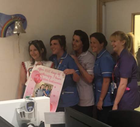 Incredibly proud of our pupil, Leah, who attended Alder Hey for the last time yesterday, to ring the bell to announce that she is now cancer free. Such positive news for such a determined, positive and lovely young lady!
