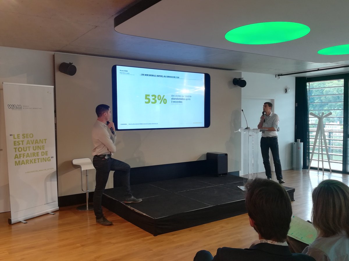 wamref's tweet photo. Plus de la moitié des mobinautes abandonnent un site après 3 sec de chargement #SEO #wamiversaire cc @MaximeSEO @Dareboost https://t.co/jia8bC8wBz