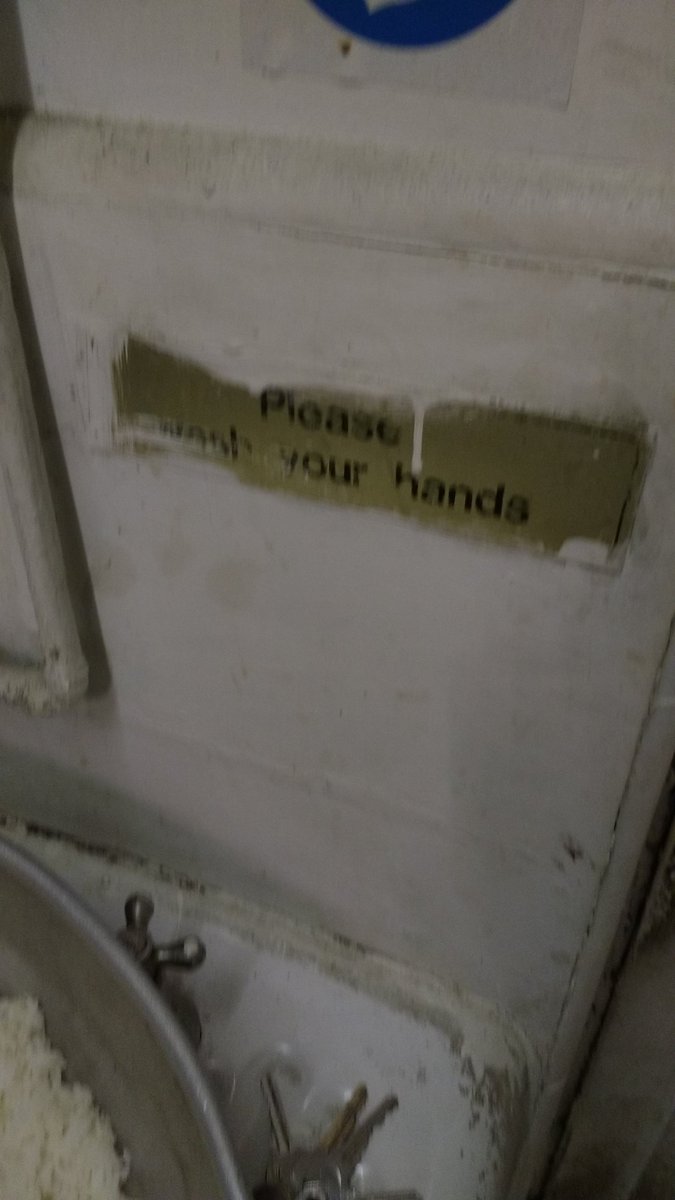 SER_Services's tweet photo. Easier said than done sir!  Do not use your hand wash basin as a food storage area 
#BasicFoodHygiene #SelfRegulation? #EndInTears #SuttonFoodSafety https://t.co/o21fD8H1M6