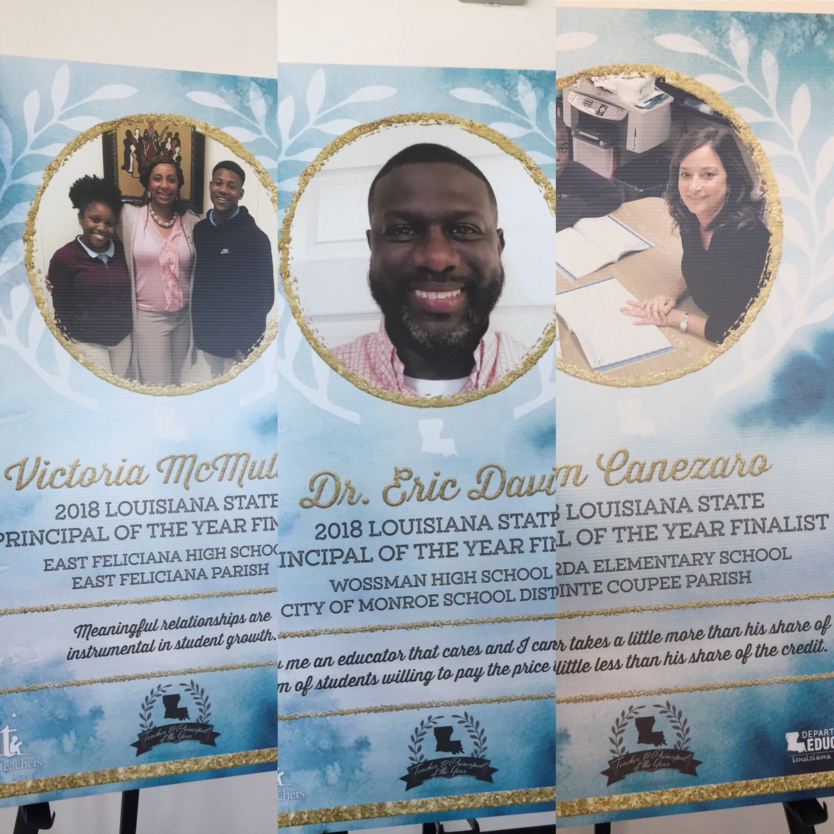 doelouisiana's tweet photo. Yesterday we announced our 2019 Principal of the Year finalists. https://t.co/8oPYRxcHVe https://t.co/jAadjWmrqU