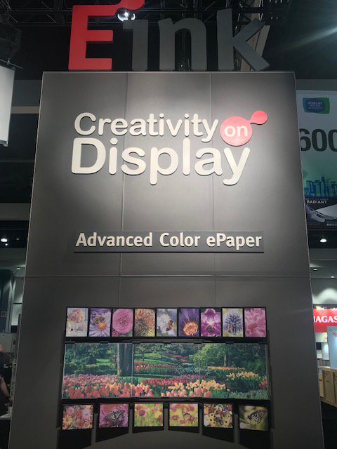 EInk's tweet image. Anyone else missing #DisplayWeek18? Let us know what your favorite #EInk demo was from the show!