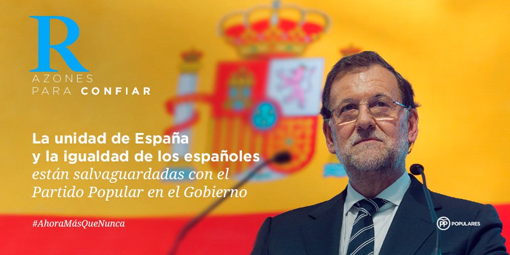 ppopular's tweet photo. 🇪🇸 España necesita estabilidad en estos momentos donde el Estado de Derecho quiere ser quebrantado por los independentistas en Cataluña. Y Pedro Sánchez les está abriendo las puertas a cambio de ser Presidente. #MociónCensura https://t.co/vejiNP2SCs