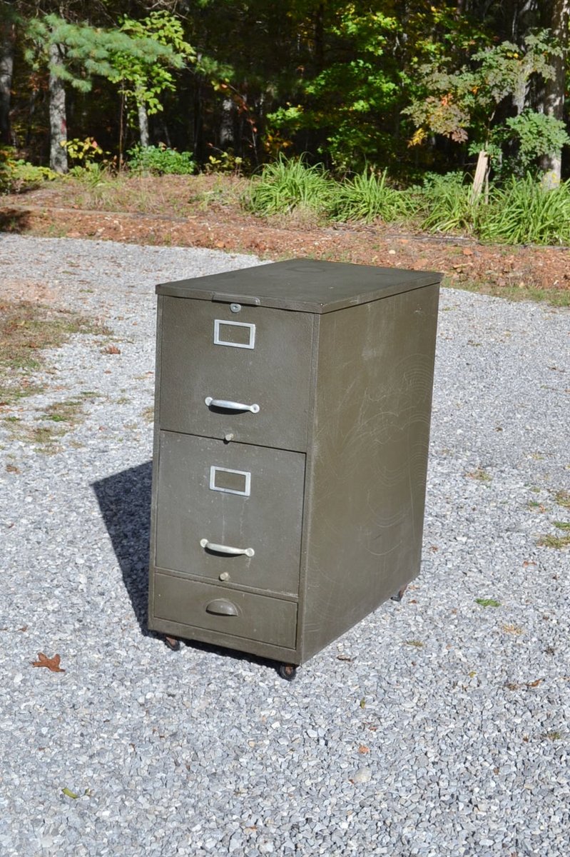 Cindy Broadwater On Twitter Vintage Cole Metal File Cabinet