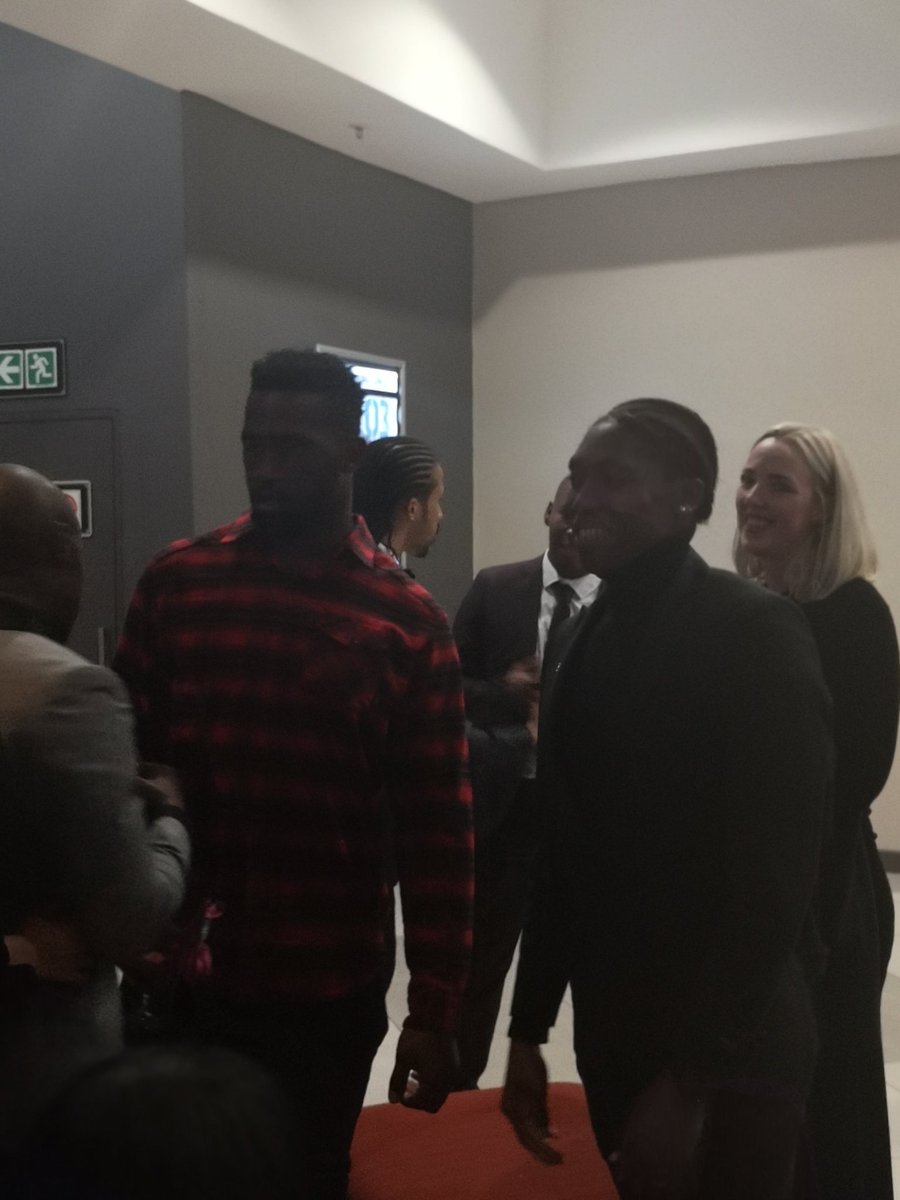 City_Press's tweet photo. MT @muzahu: And then there's this...this is magic! The hug between Caster Semenya and Siya Kolisi. Both here to support fellow legend #WaydevanNiekerk at his documentary screening https://t.co/ihWJ9FgLh7 #WaydeDocumentary