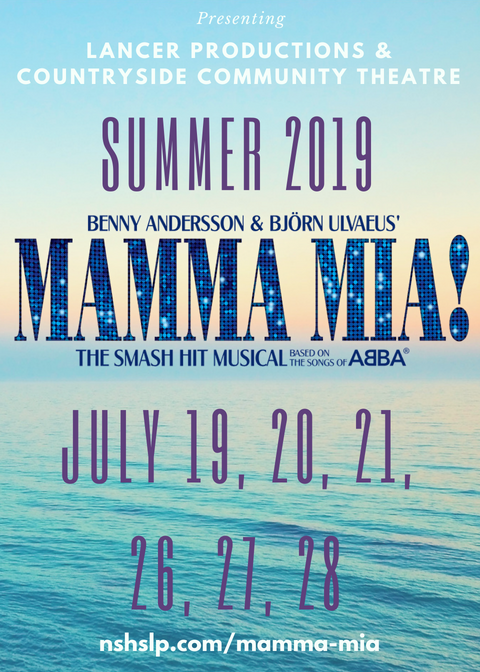 We could not be more excited to announce our partnership with Countryside Community Theatre for our Summer 2019 production of....

MAMMA MIA!

July 19, 20, 21, 26, 27, 28