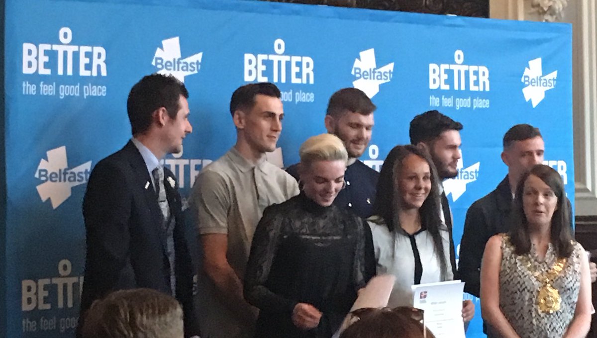 jojdavison's tweet photo. GLL Sports Foundation Awards at Belfast City Hall. Well done to these commonwealth athletes @belfastcc @Better_NI @gllsf #GSFBelfast https://t.co/7ZWAPbRnsf
