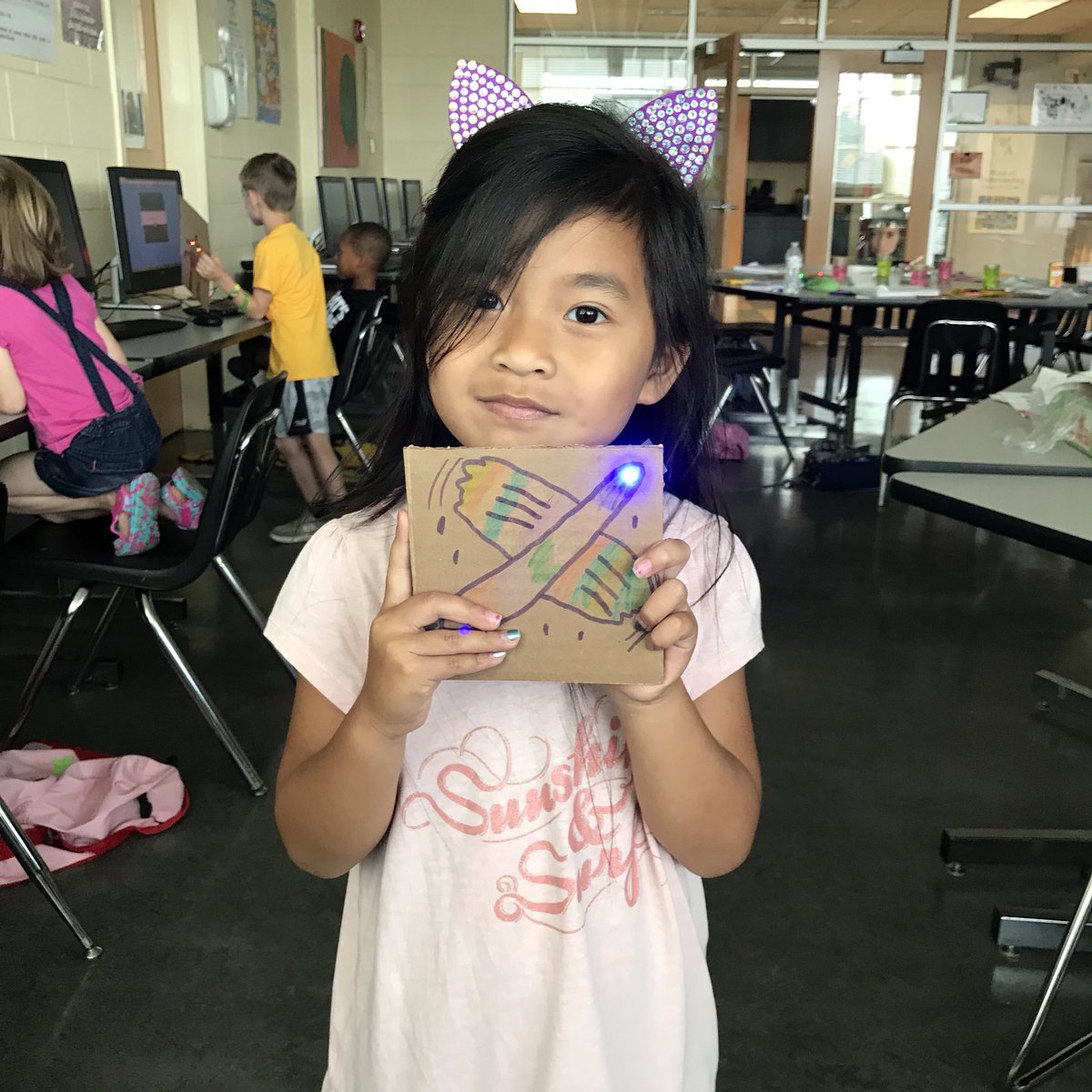 WA_Camps's tweet photo. Young Engineers Camp had a busy week of brainstorming, planning &amp; designing playdoh, slime, and original Paper Circuit projects! 💡• • •  #wacamps #wa #woodwardacademy #summercamps #woodward #collegepark #summer #summer2018 #papercircuit https://t.co/7z211rXI7B